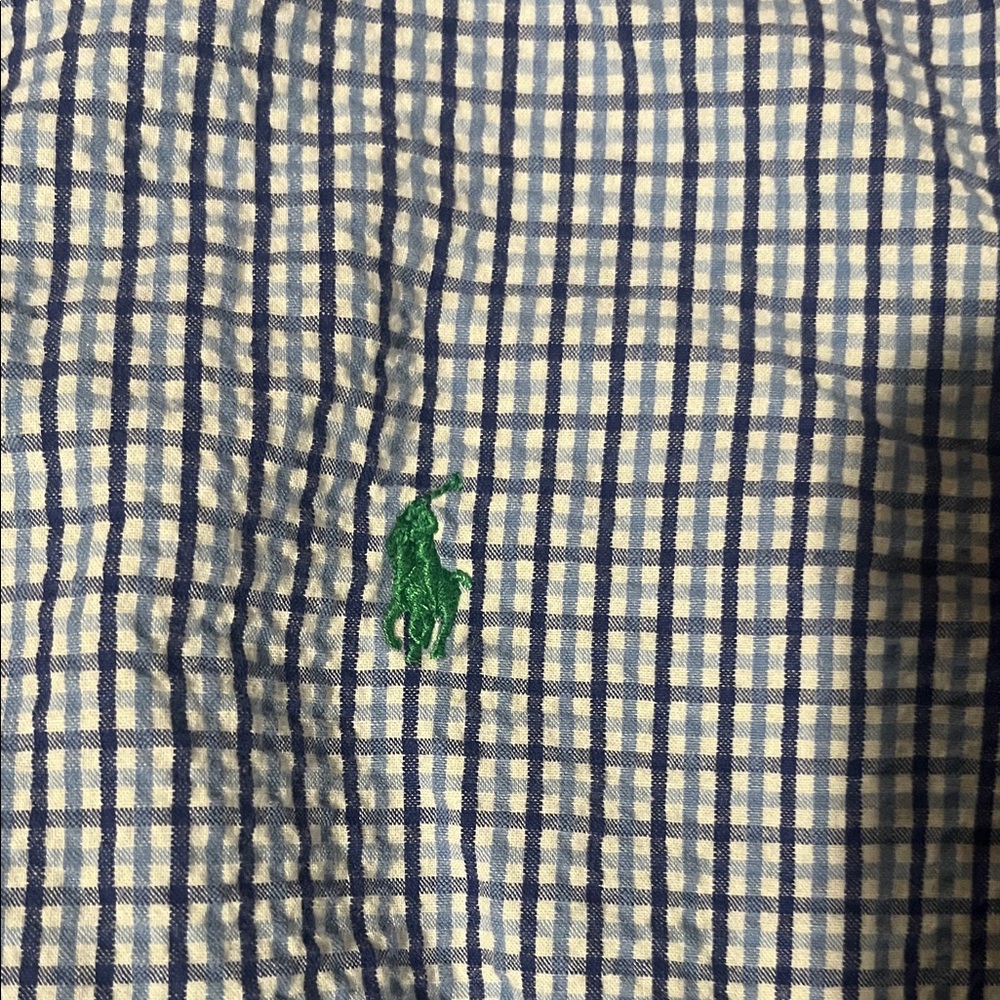 Polo by Ralph Lauren kids XL 18/20 Blue Plaid Shirt - Picture 5 of 5
